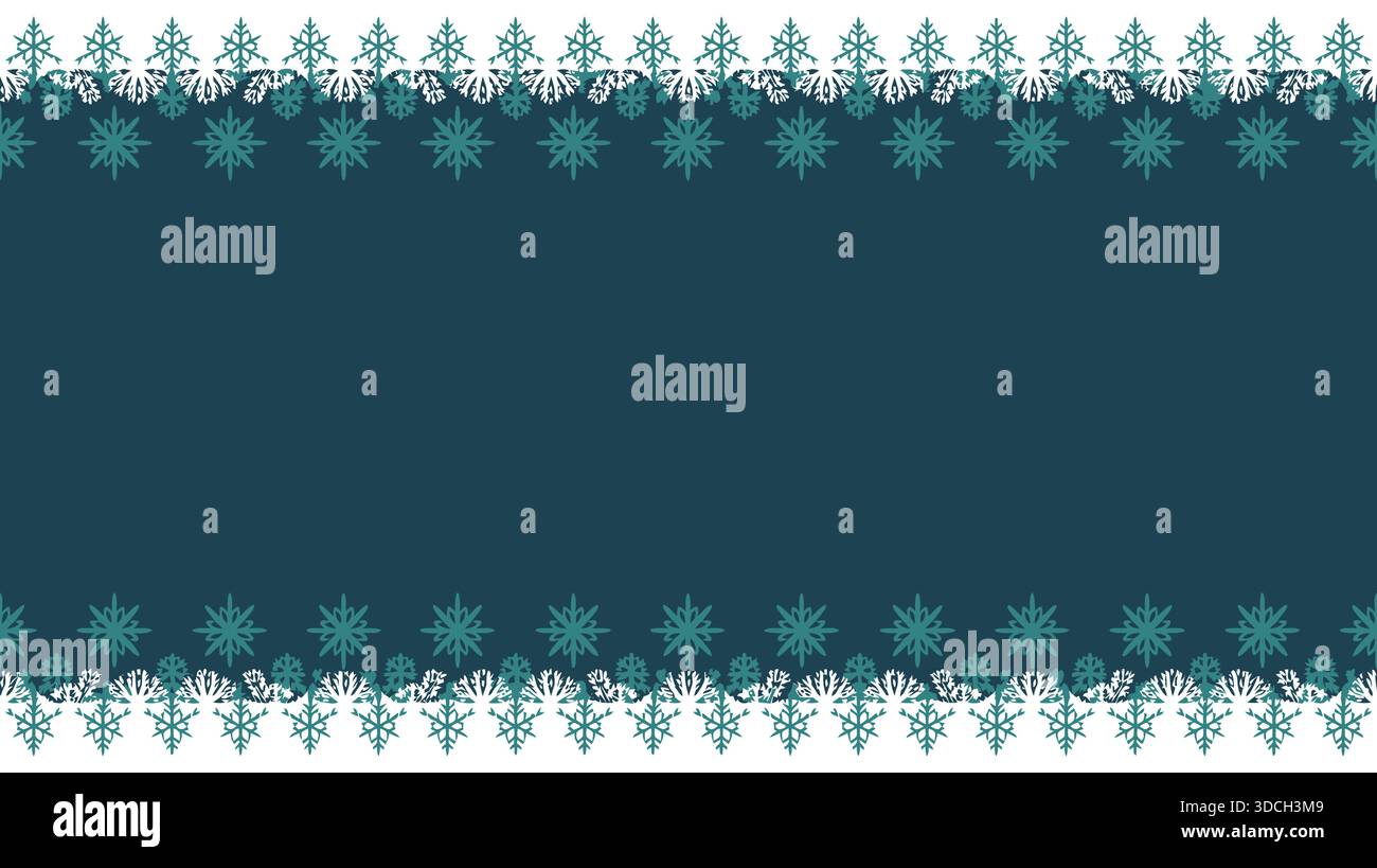 Elegant snowflake border design Stock Vector Image & Art - Alamy