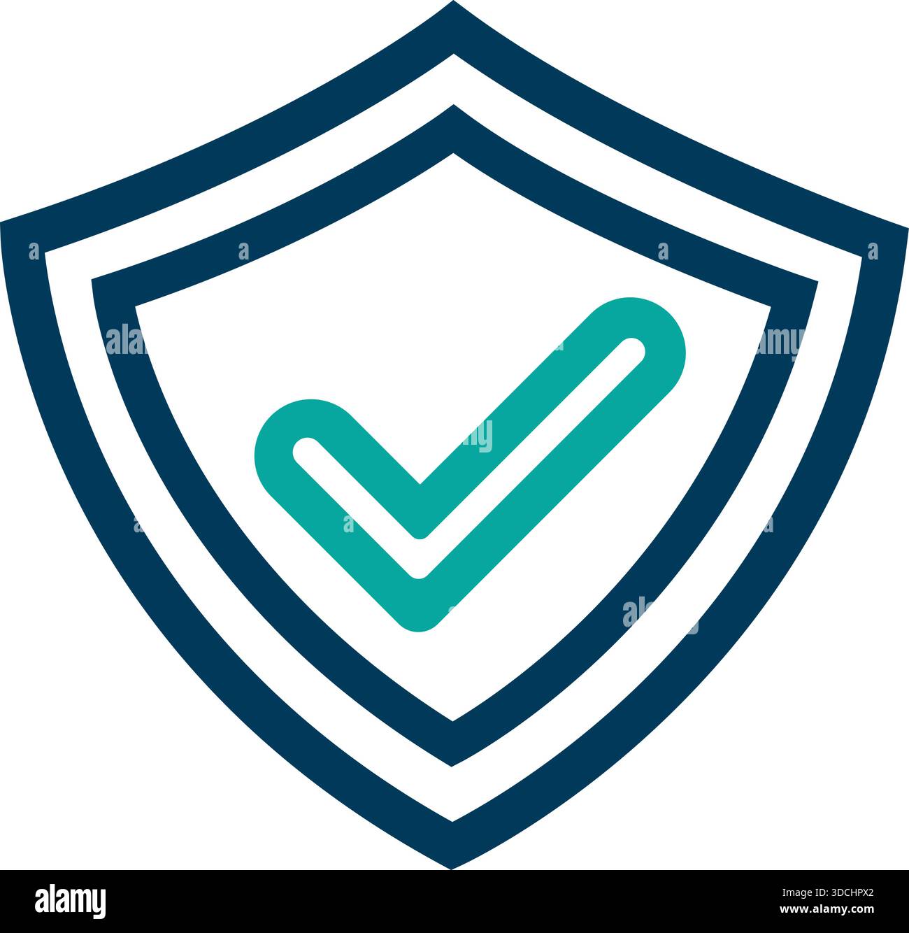Icon symbol shield and checkmark hi-res stock photography and images ...