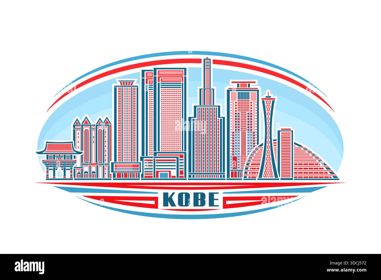 Kobe meriken park oriental hotel hyogo Stock Vector Images - Alamy