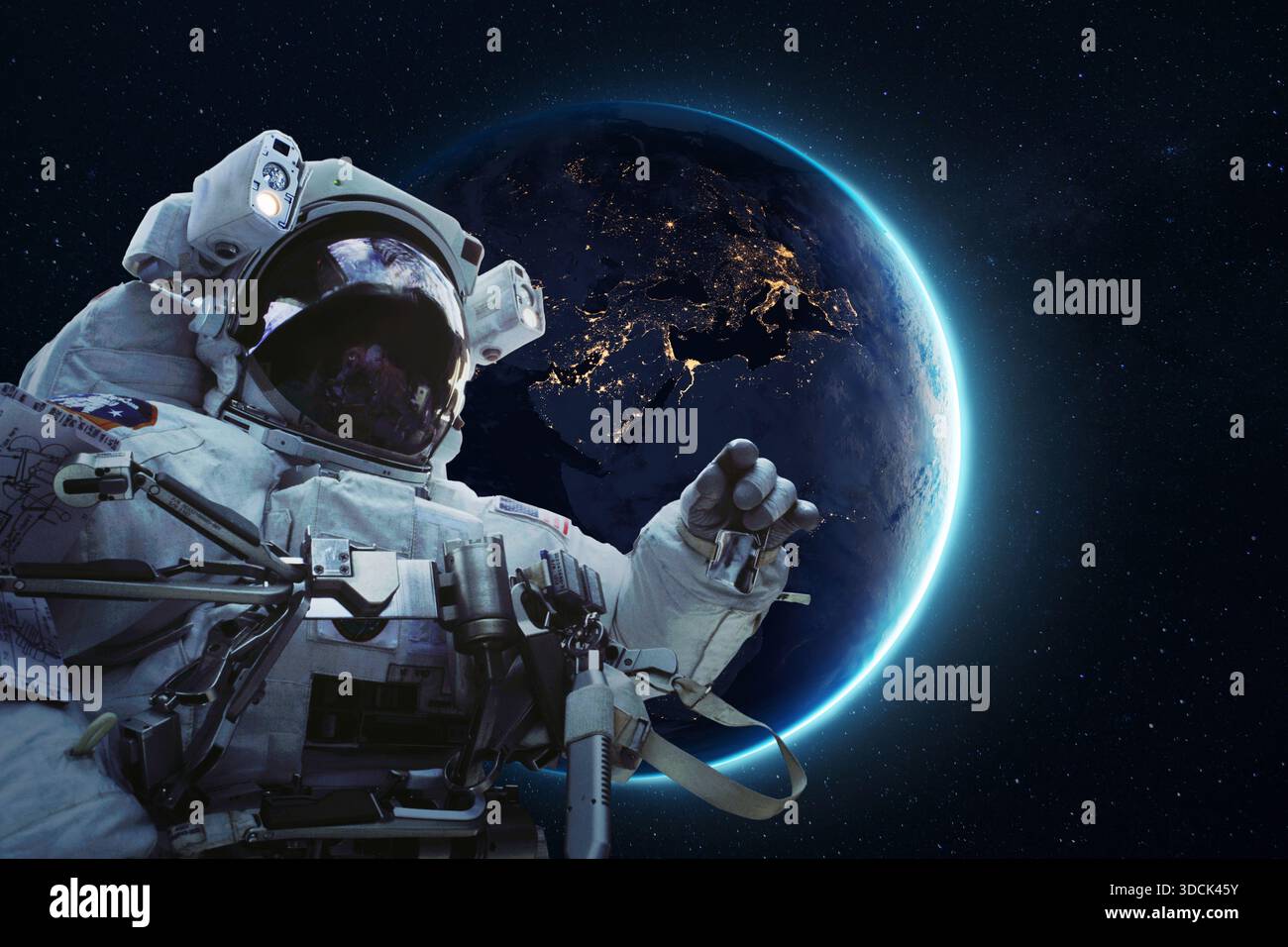 Astronaut floating in space hi-res stock photography and images - Alamy
