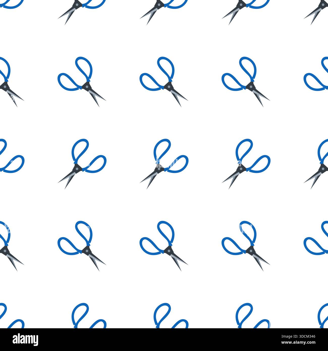scissors seamless pattern design vector Stock Vector
