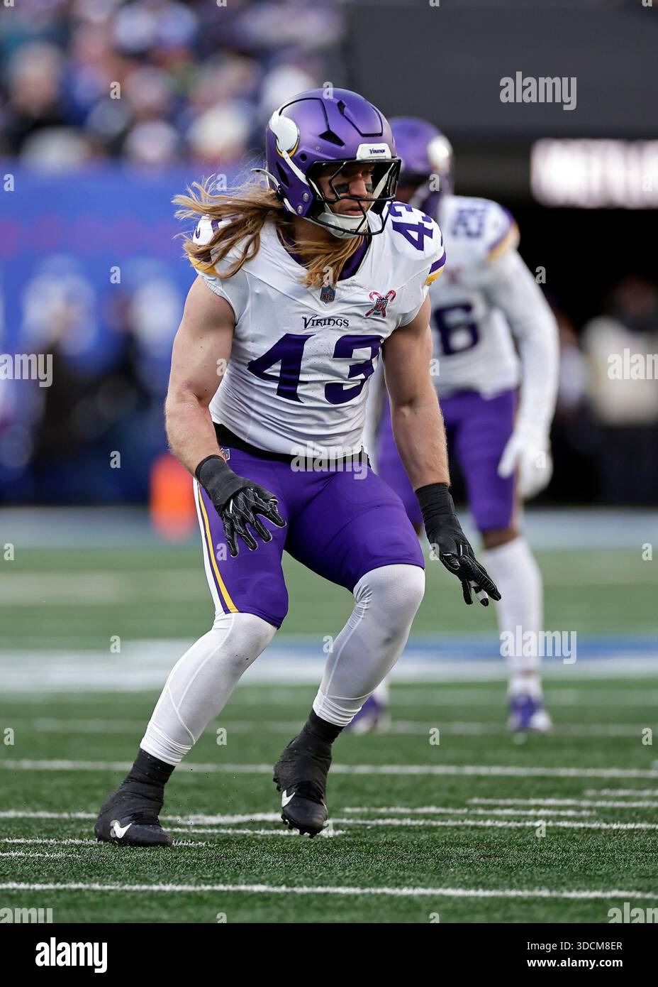 Minnesota Vikings linebacker Andrew van Ginkel (43) defends during an ...