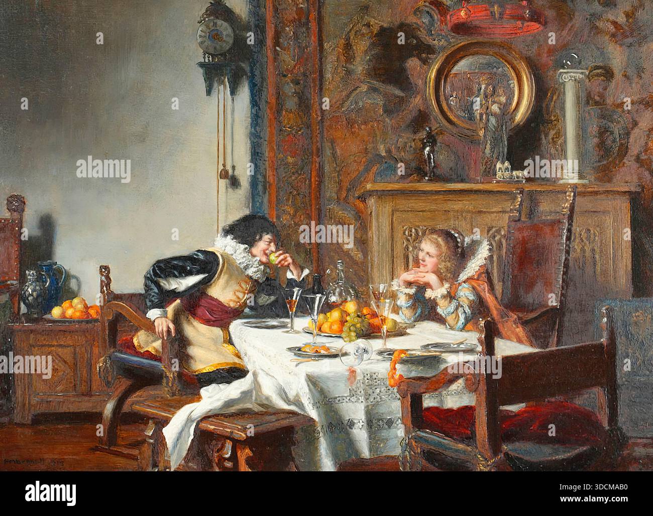 Painting lovers 19th century hi-res stock photography and images