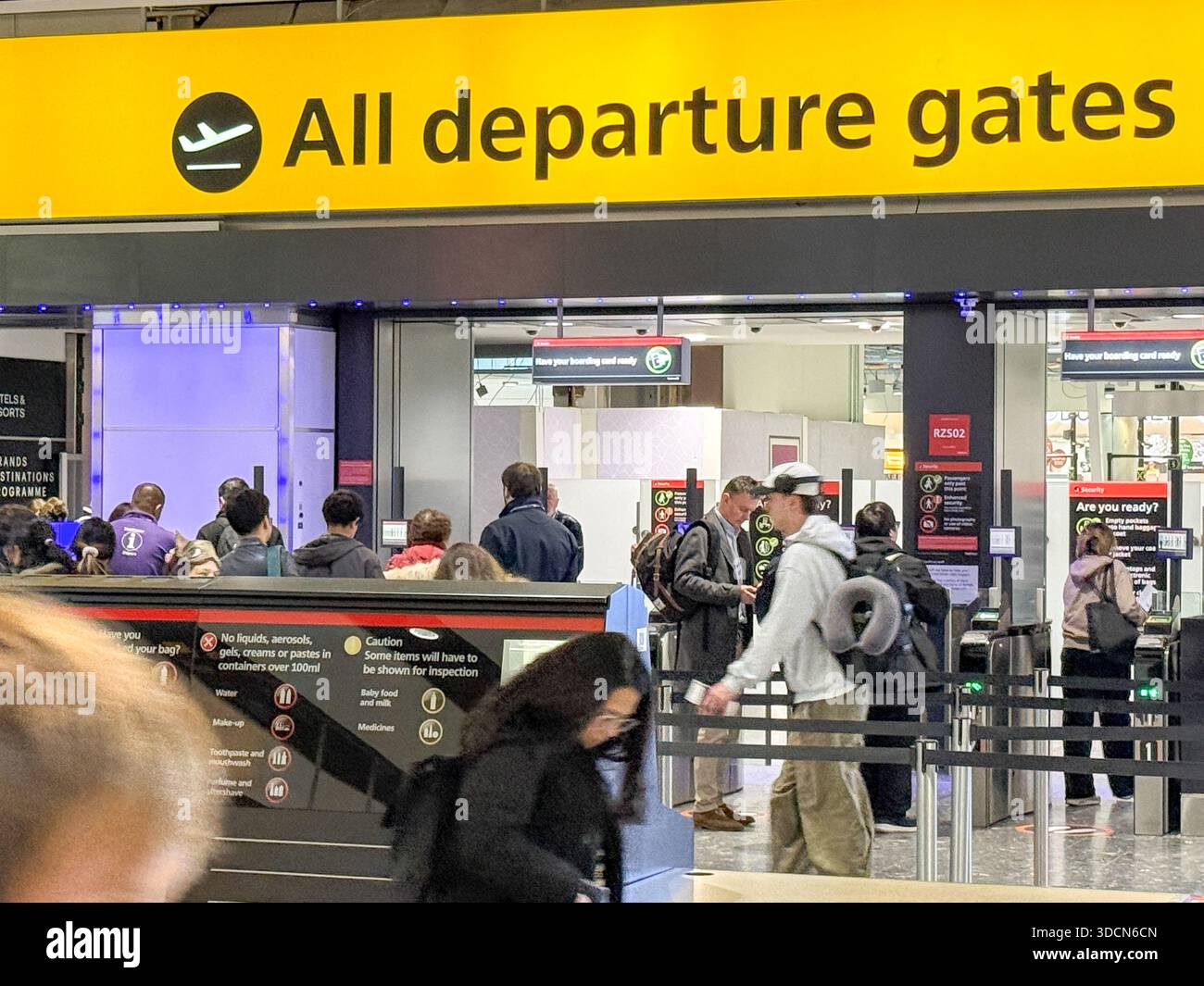 Security gates at heathrow hi-res stock photography and images - Alamy