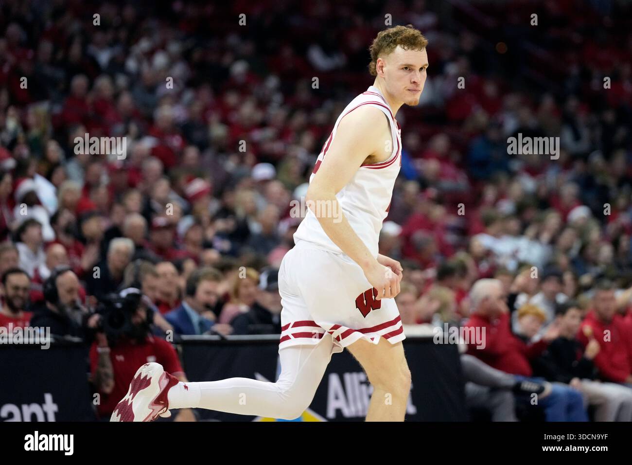 Austin Rapp Portland Wisconsin forward Austin Rapp looks on during the second half of an ...
