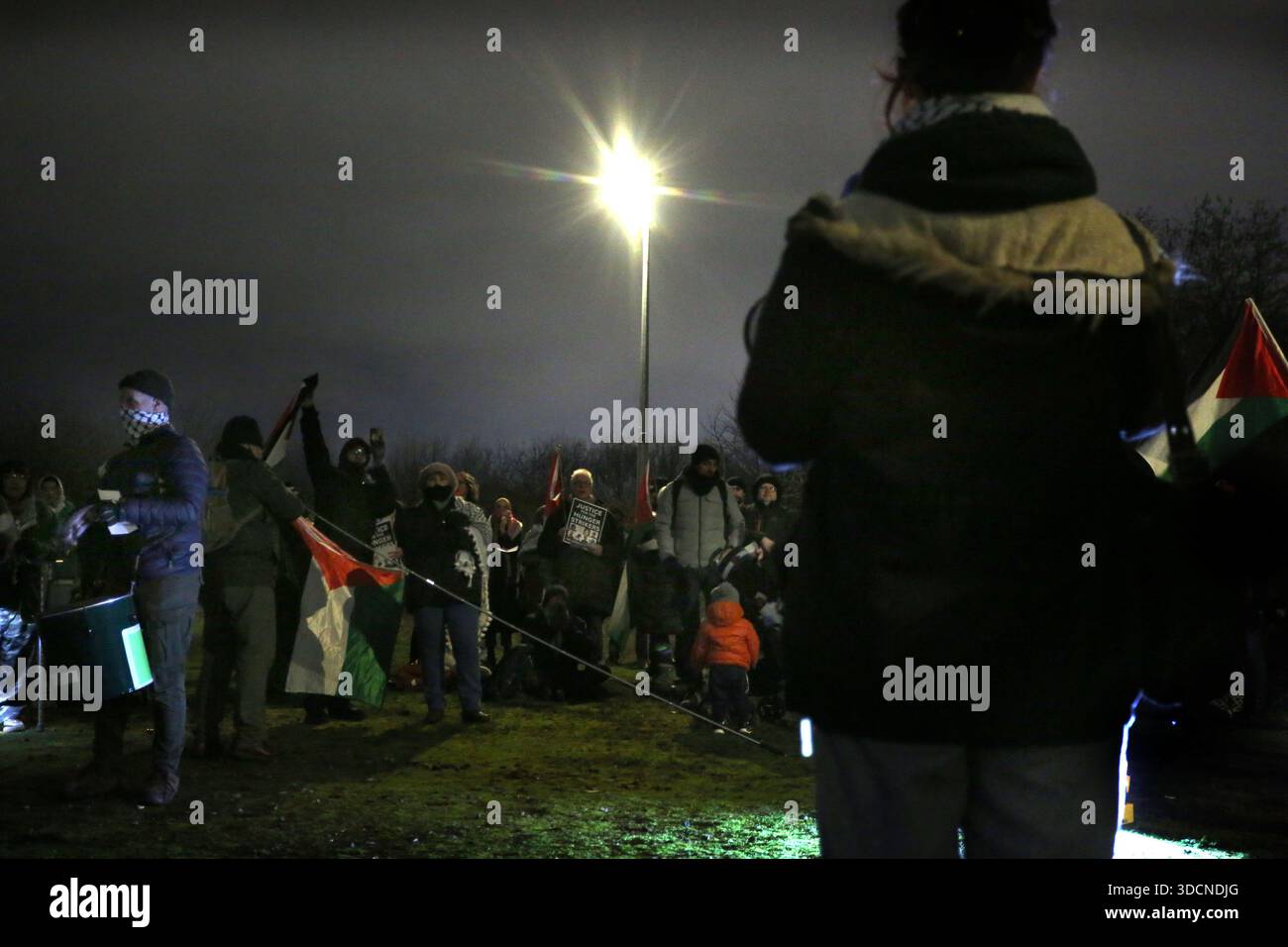 Hmp Risley Strike Protesters gather outside HMP Peterborough's walls as Filton24 prisoner ...