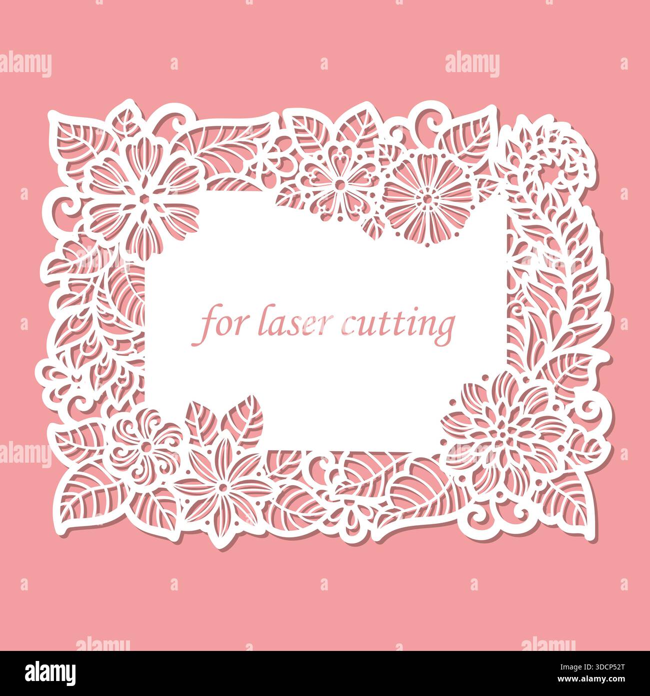 Wedding invitation with a floral pattern. Laser-cut template for paper,  wood, and metal. Suitable for designing wedding invitations, greetings,  menus Stock Vector Image \u0026 Art - Alamy, image size:1300x1390
