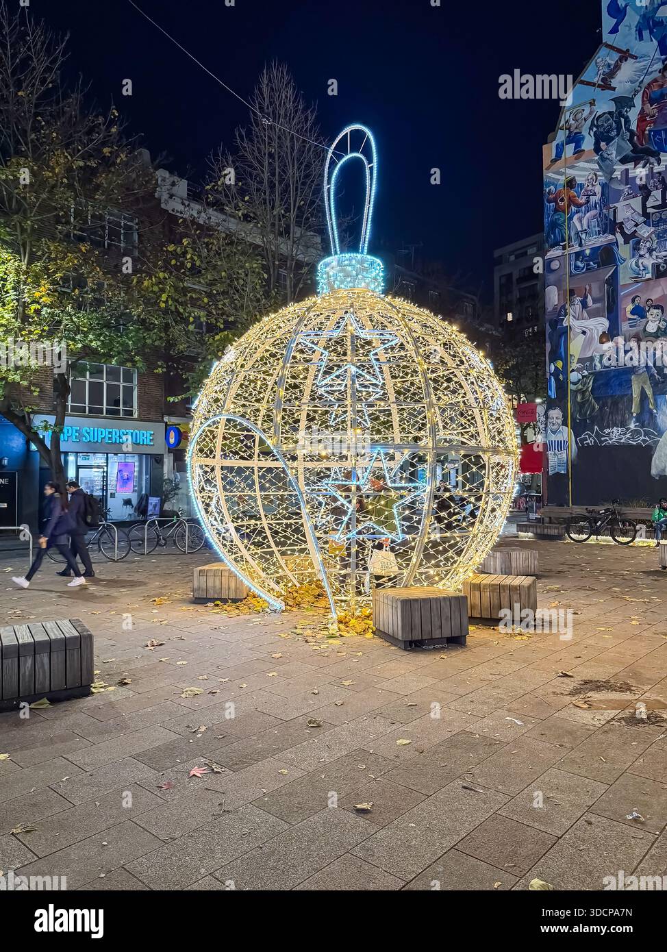 Whitfield Square opposite Heals Furniture Shop, Tottenham Court Road - Smartphone Captured Stock Image