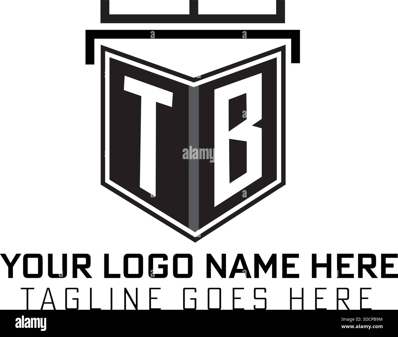 Creative TB letter mark logo, Vector template, TB monogram, Tb initials, logo templates, Stock Vector