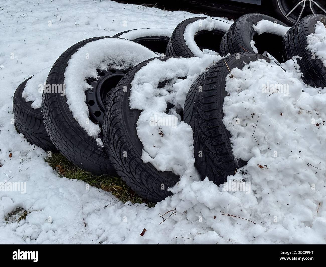 Car partially covered fresh hi-res stock photography and images - Alamy