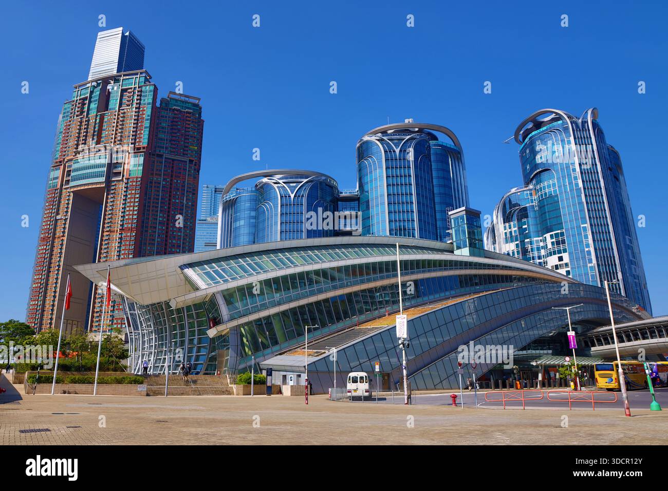 Hong Kong West Kowloon High Speed Rail Station, Hong Kong, China Stock Photo