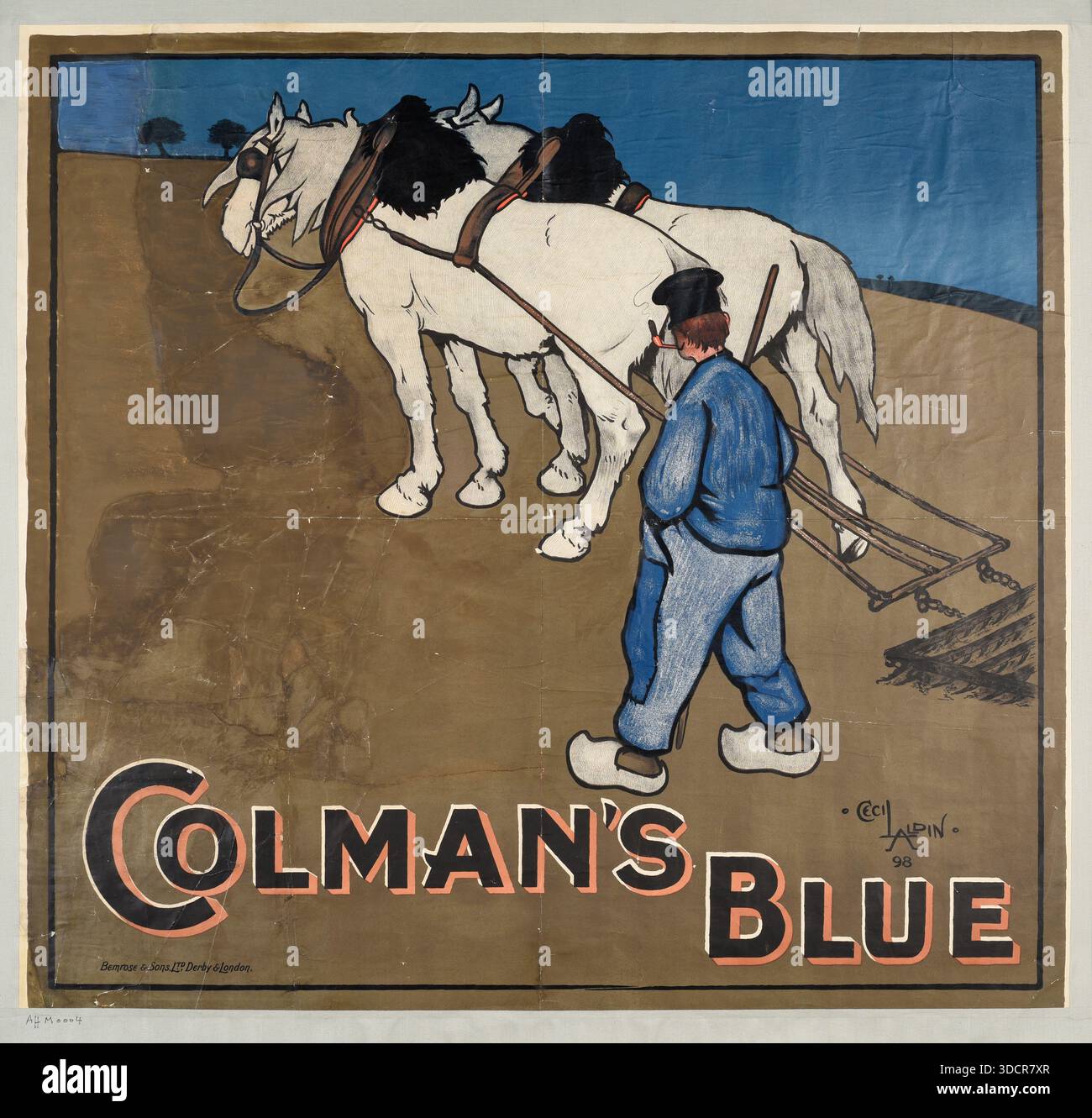 Colman's blue par Aldin, Cecil . 1898. Vintage French Advertising
