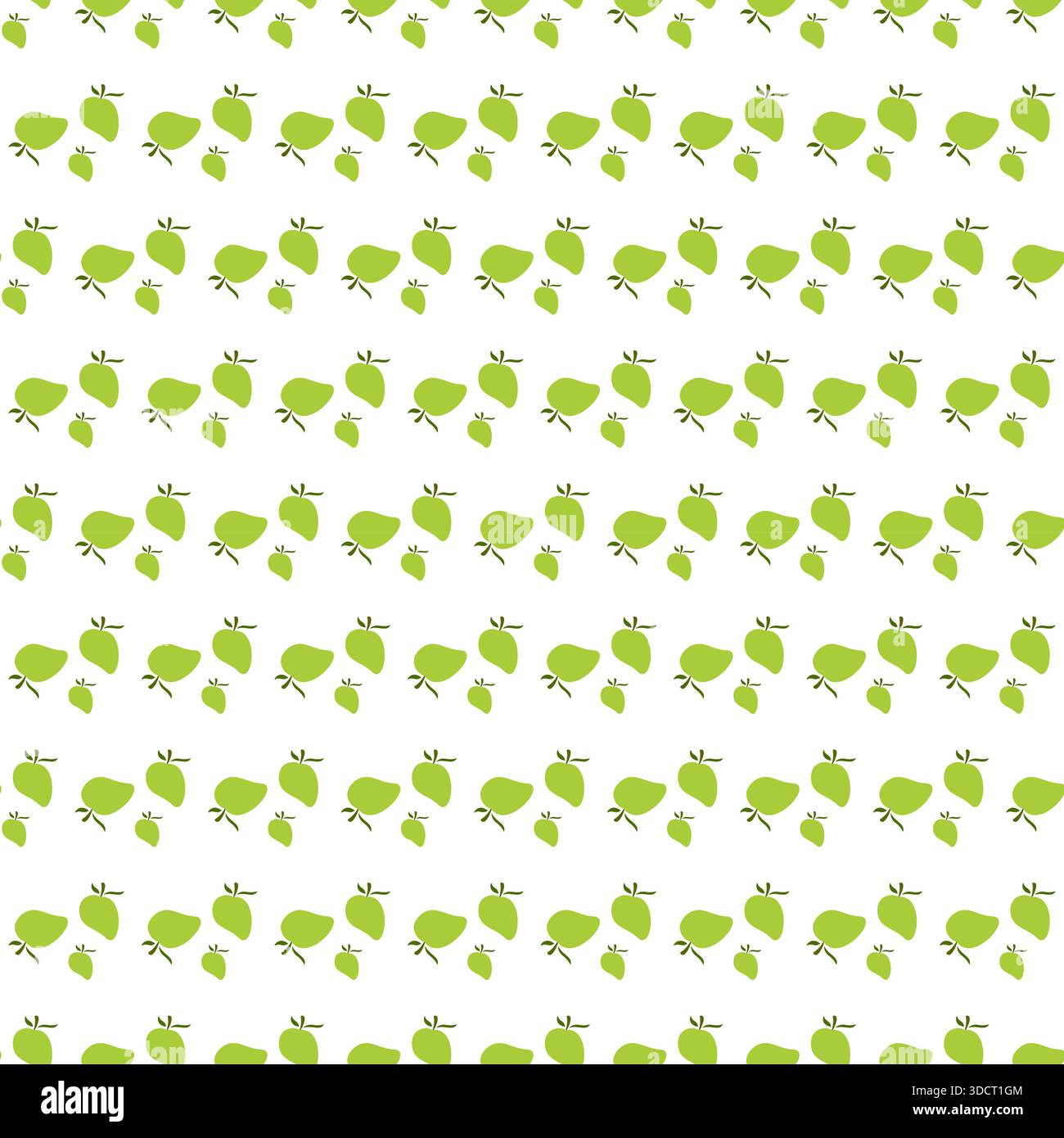 Seamless pattern of mango fruit on white background vector illustration Stock Vector