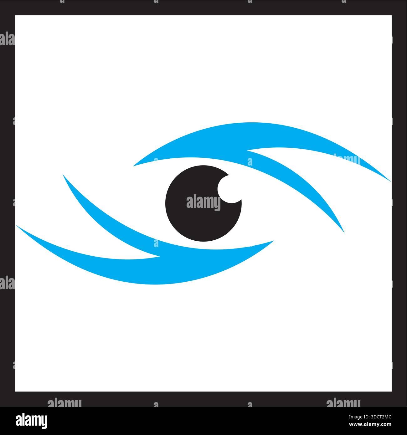 Eye Vision Abstract Security Icon Template Modern Vector Logo Design Stock Vector