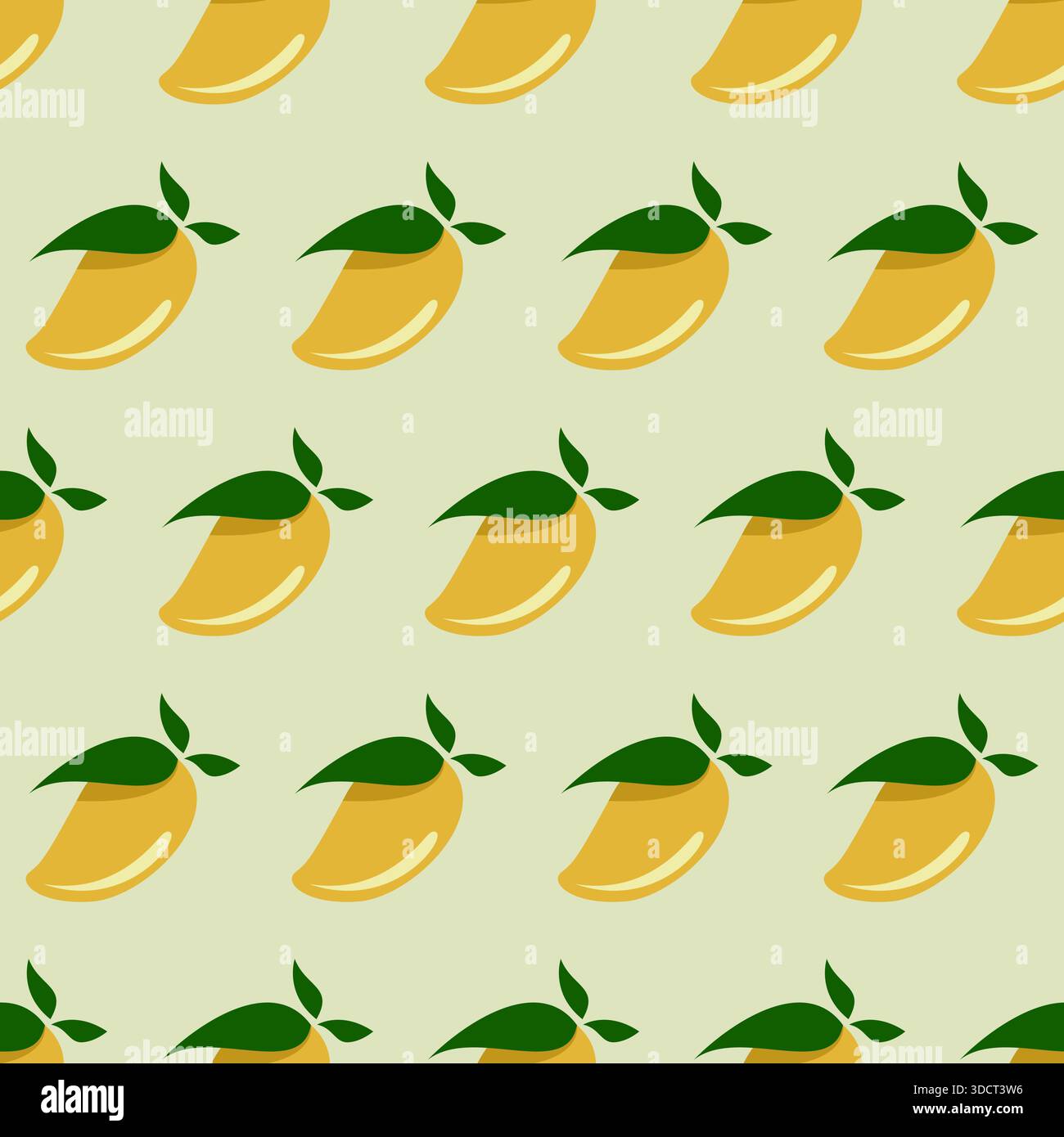 Seamless mango pattern. Fruits background. mango Vector illustration Stock Vector