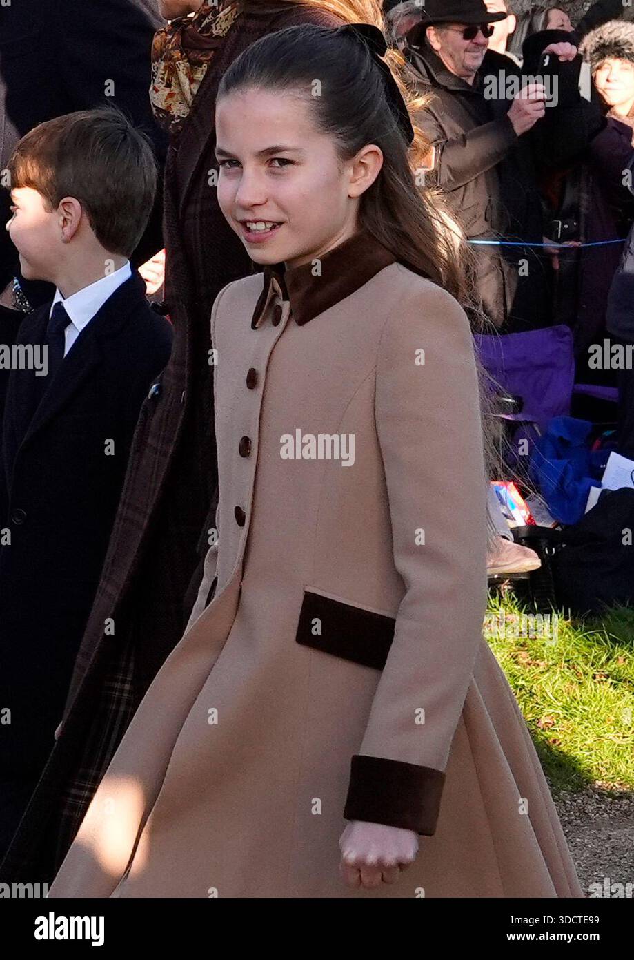 Princess Charlotte attending the Christmas Day morning church service ...