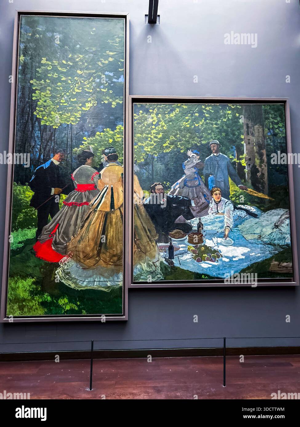 Paris, France, View inside French Modern Art Museum, "Musée d'Orsay", "Luncheon on the Grass" (Claude Monet) Stock Photo
