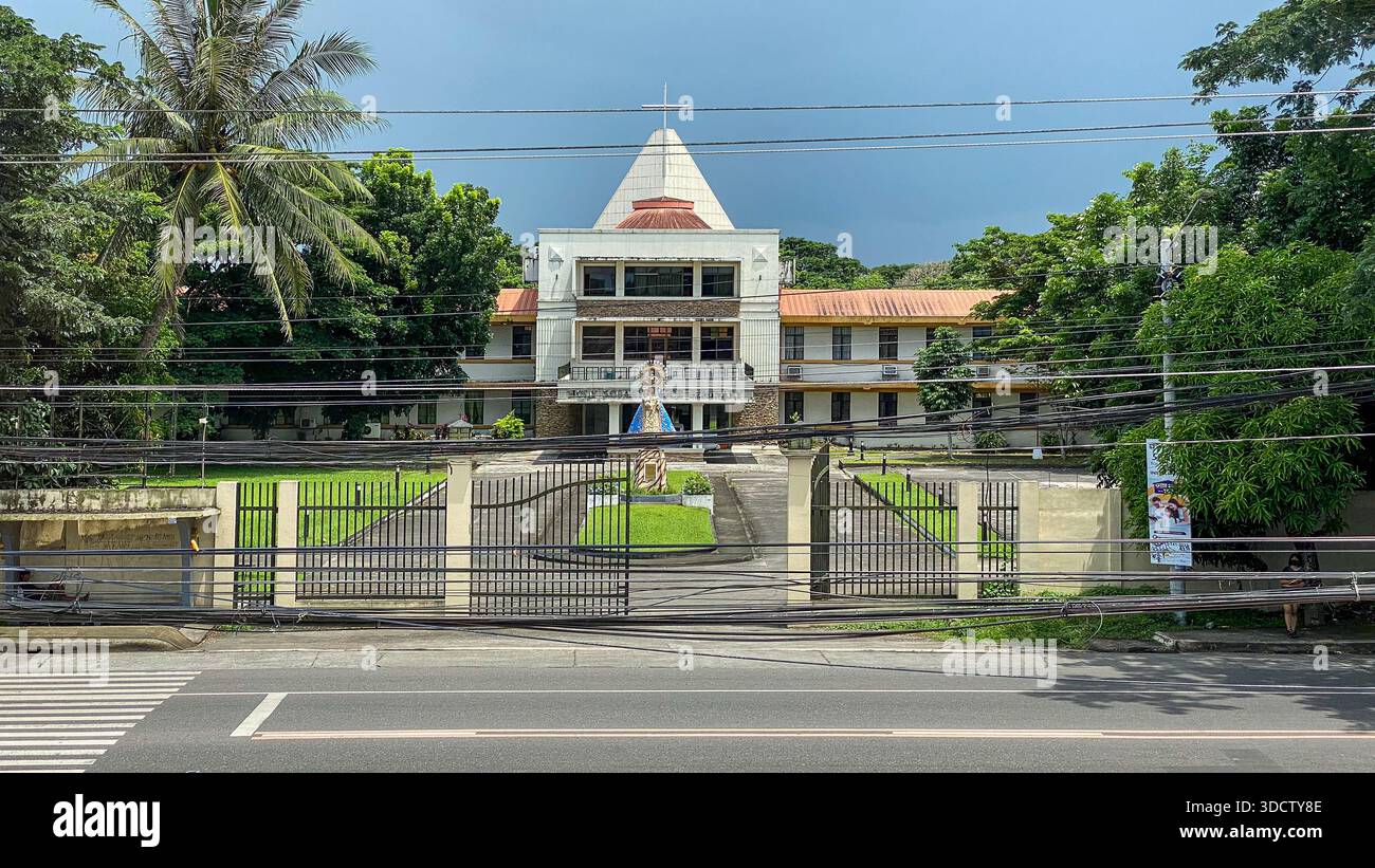 Holy Rosary Major Seminary - Roman Catholic Archdiocese of Caceres, Naga city, Philippines - Smartphone Captured Stock Image