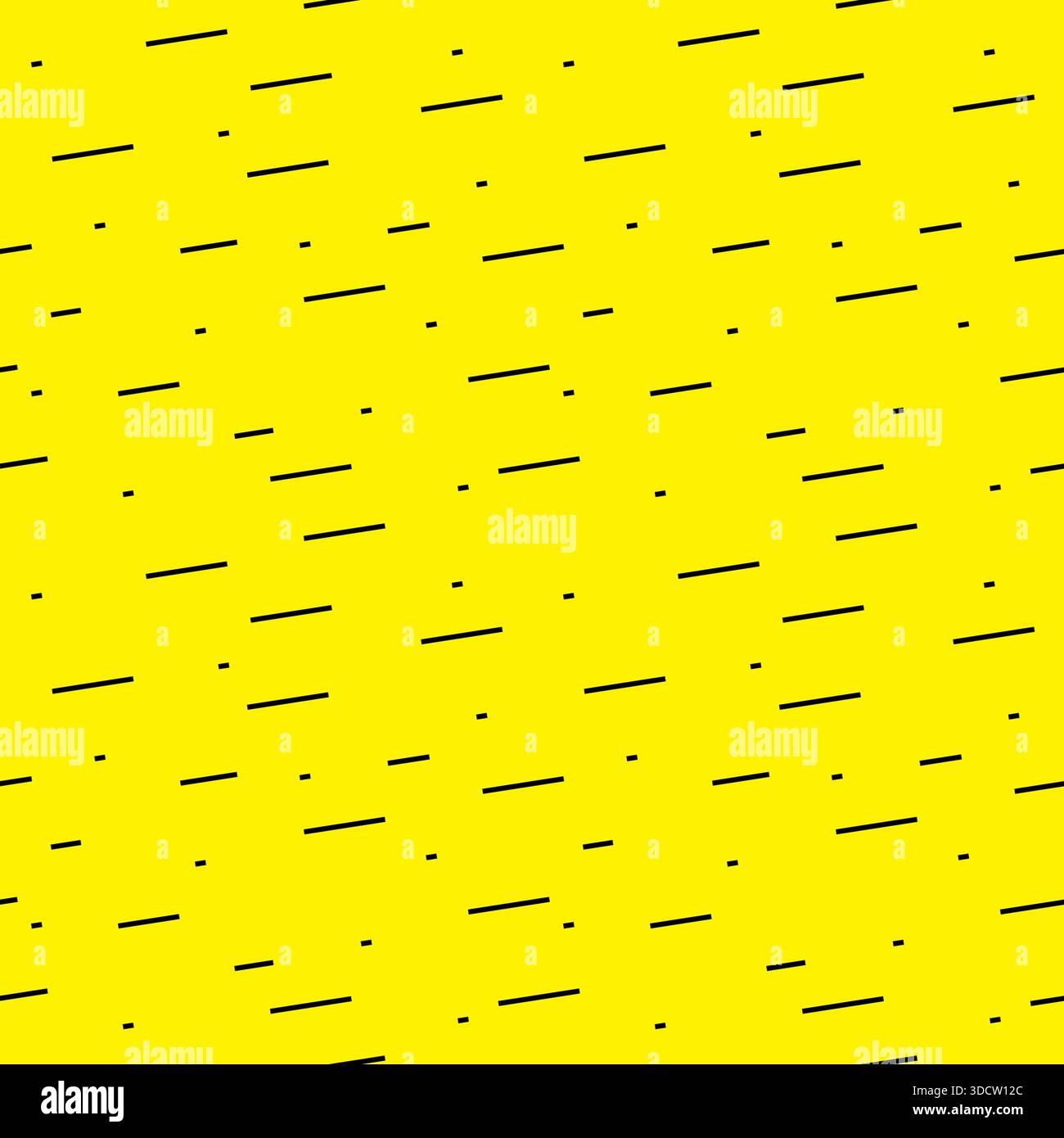 black lines seamless repeat pattern on a yellow background Vector Stock Vector