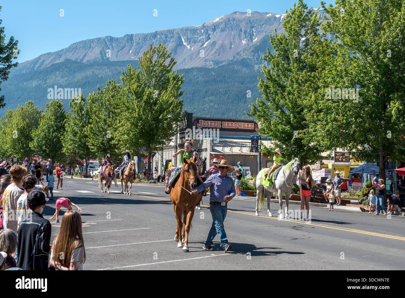 Chief Joseph Days Junior Parade in Joseph, Oregon, USA. Stock Photo