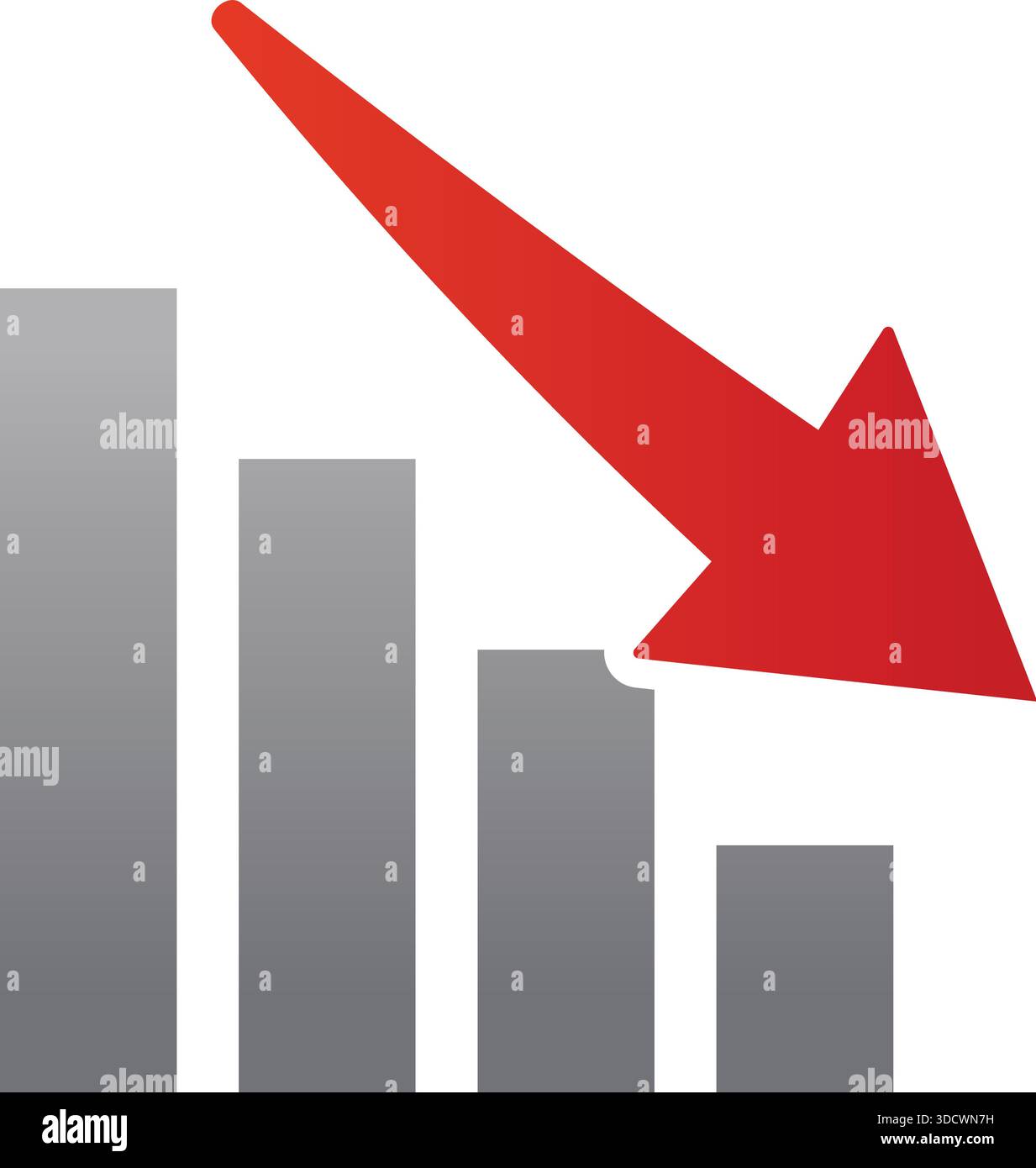 Red arrow showing down Stock Vector Images - Alamy