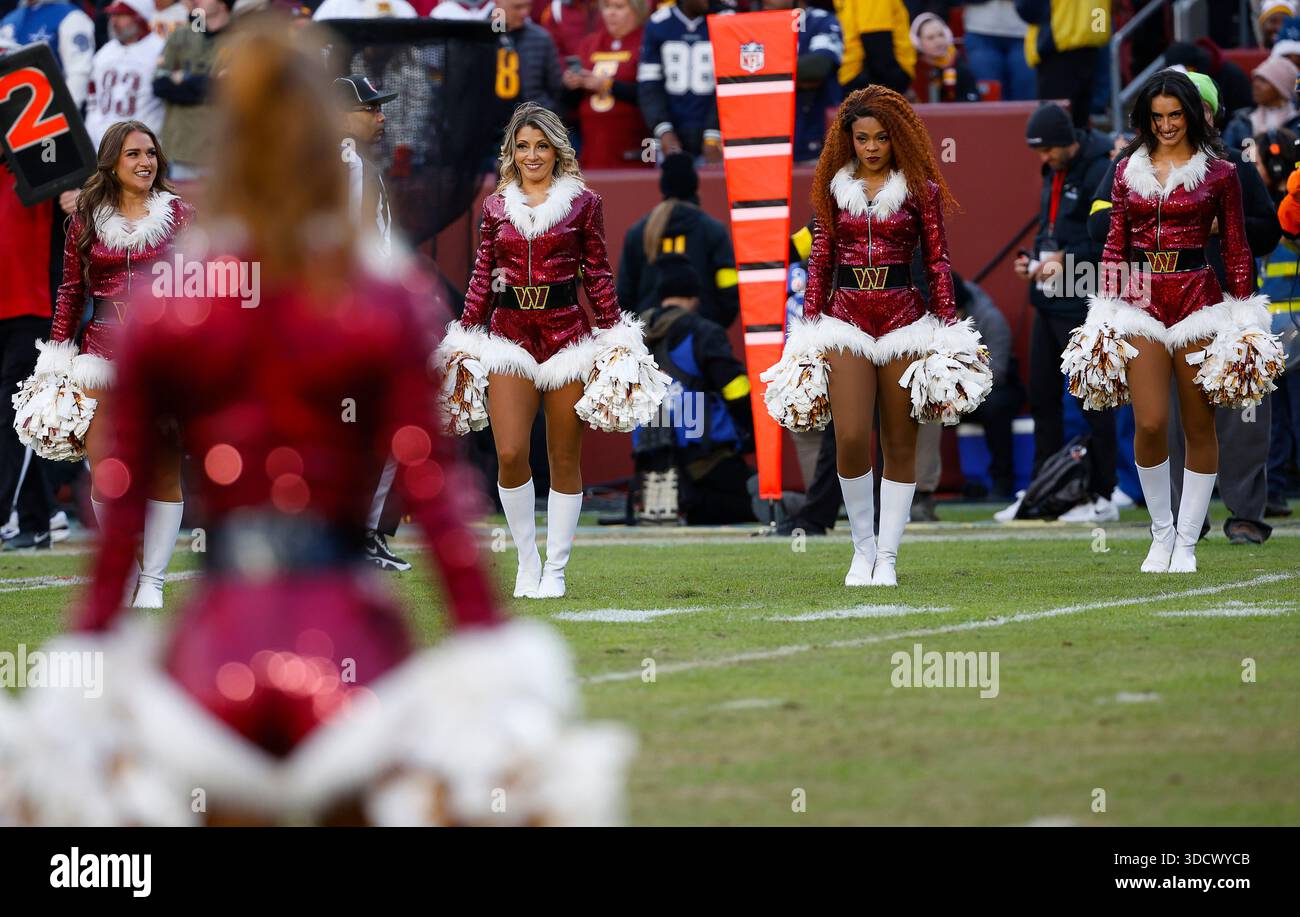 Dec 25, 2025: Washington Commanderâ€™s Cheerleaders perform for the ...