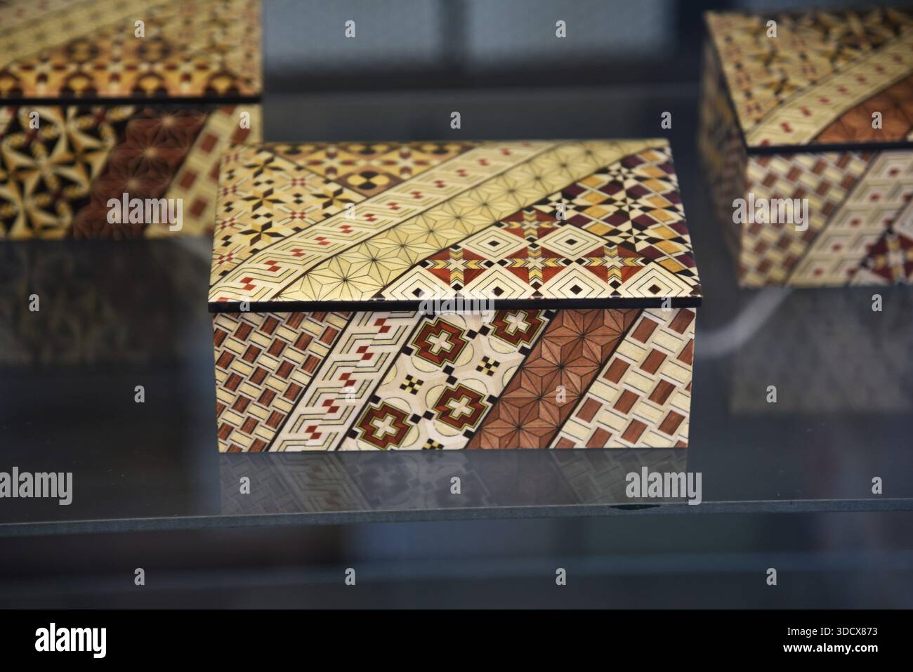 Traditional Japanese craft (Hakone-Yosegi-Zaiku).Marquetry is a ...