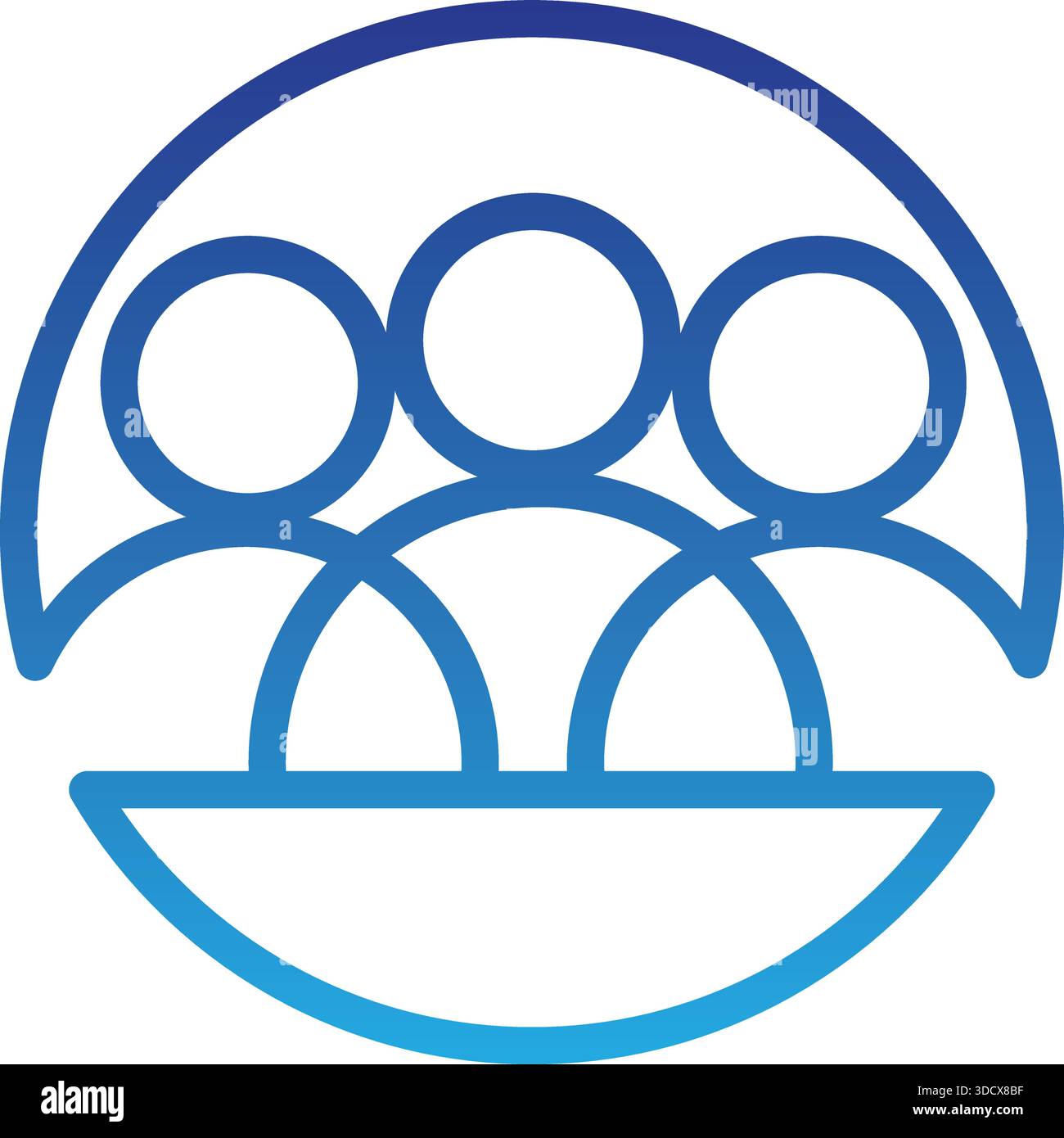 People Circle Community Logo Vector Teamwork Template Design Stock Vector