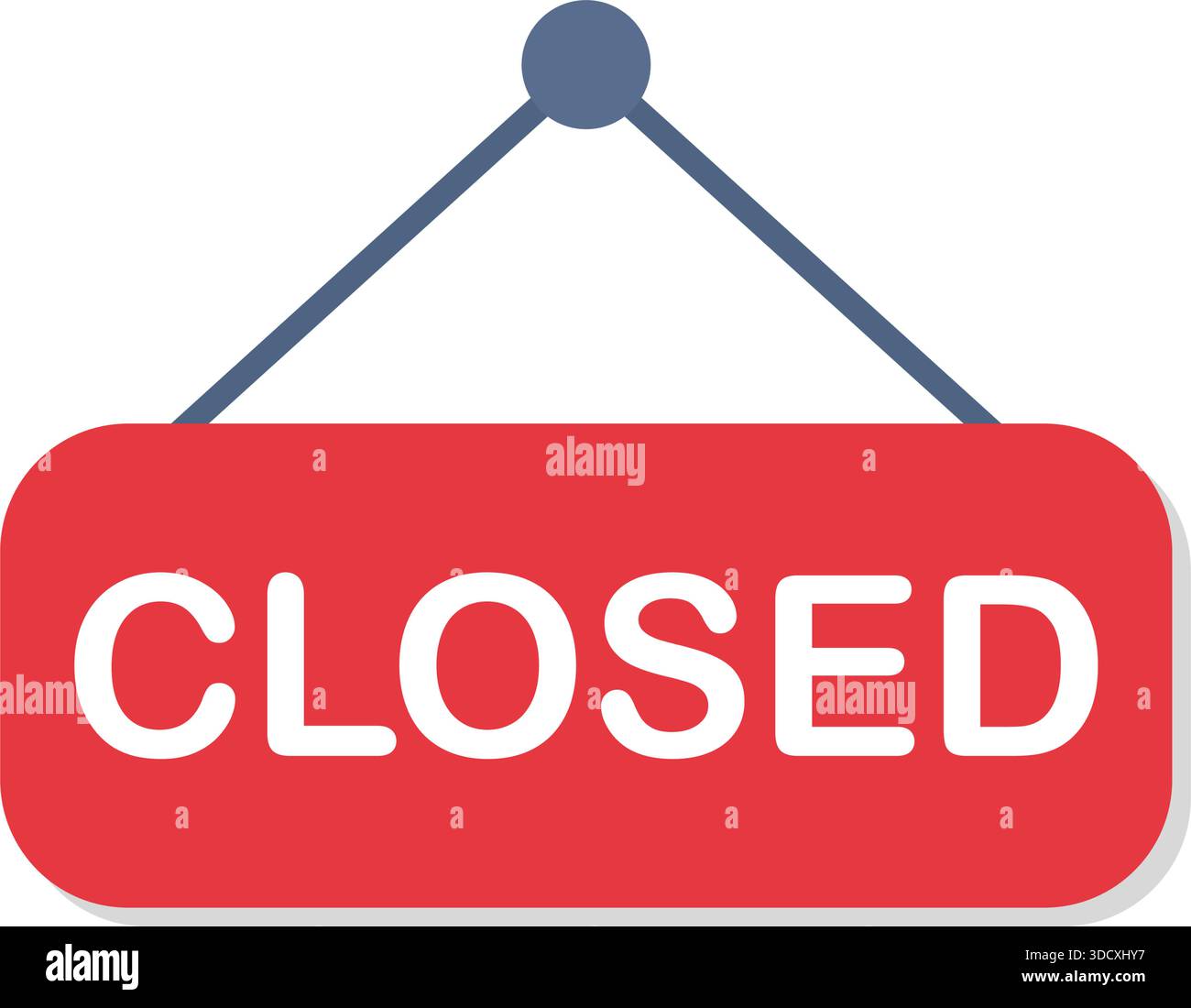 Sorry closed sign on shop Stock Vector Images - Alamy