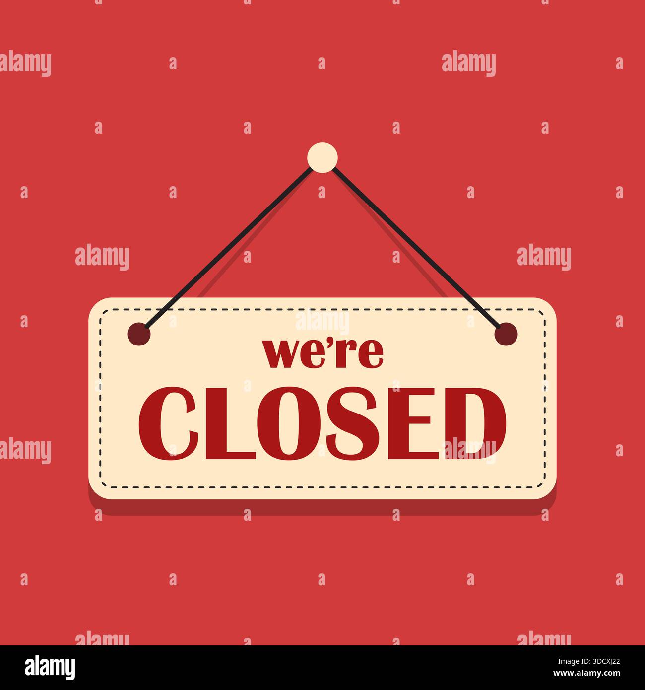 Sorry closed sign on shop Stock Vector Images - Alamy