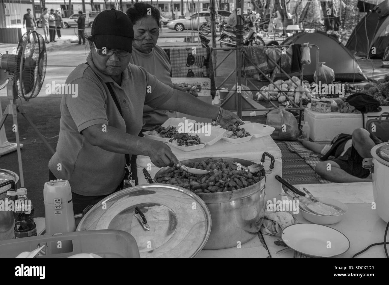 Donations for refugees Black and White Stock Photos & Images - Alamy