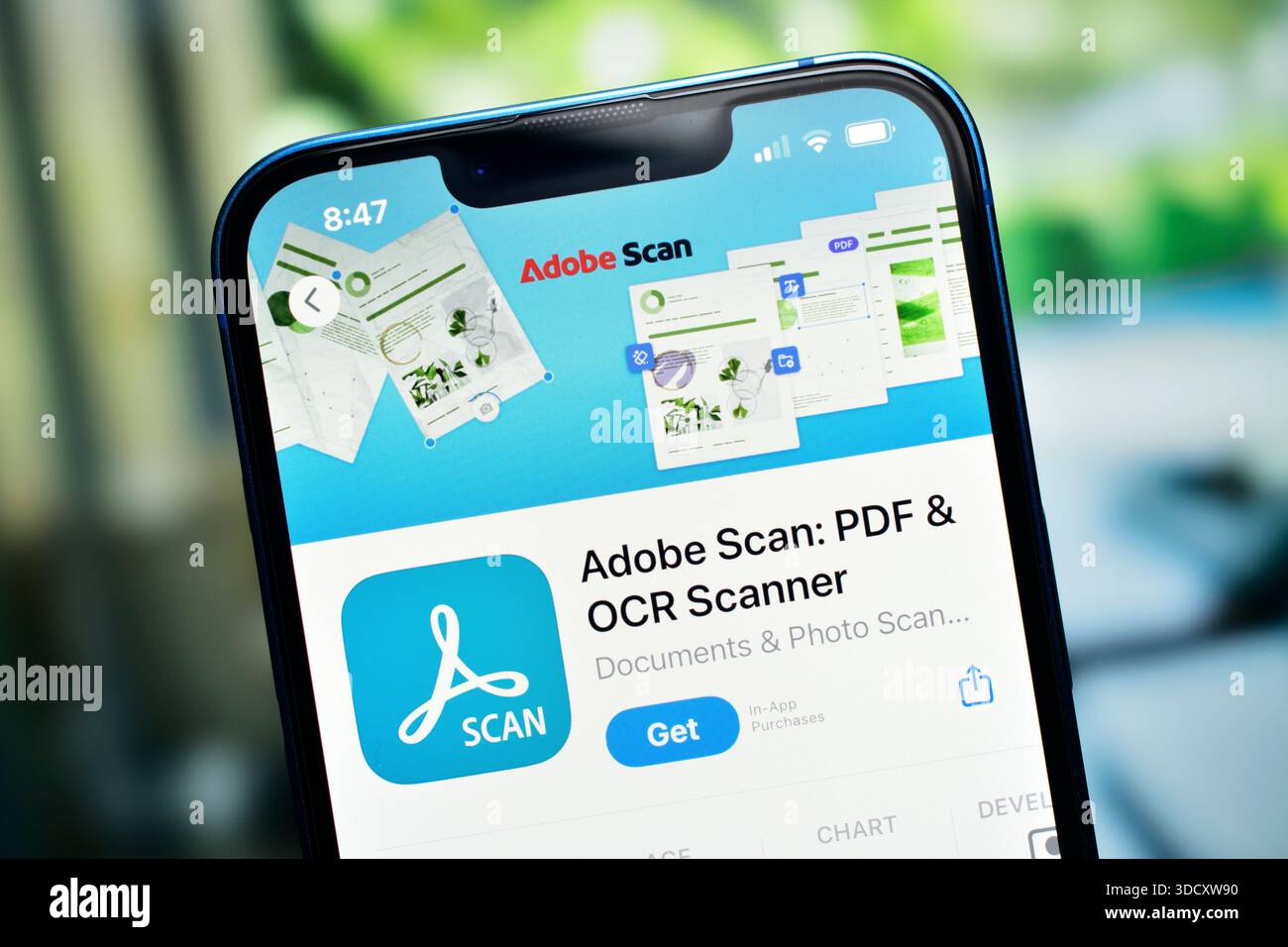 New Delhi India 26 Jaunary 2026 Adobe Scan PDF And OCR Scanner App New Delhi India 26 Jaunary 2026 Adobe Scan Pdf And Ocr Scanner App On Phone 3DCXW90