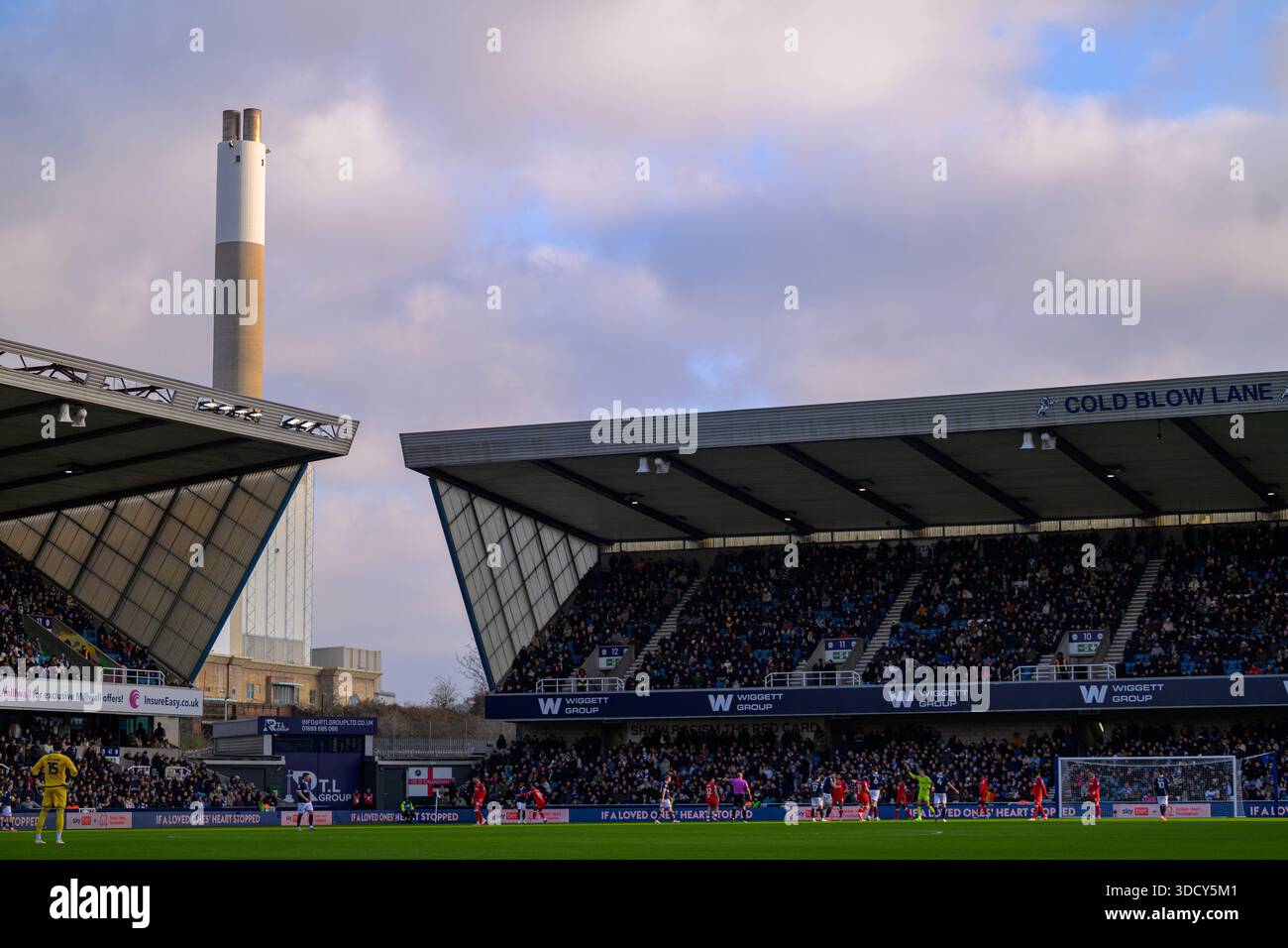 Millwall Game General game play during the Sky Bet Championship game between Millwall ...