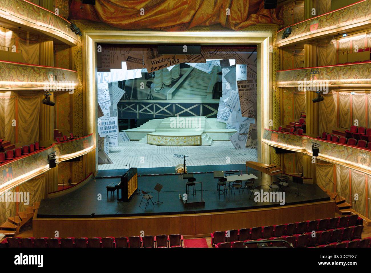 France, Toulouse, 2024-03-15. Stage of the national opera of Toulouse. Photography by Sebastien Pignol Scene de l opera de Toulouse Stock Photo