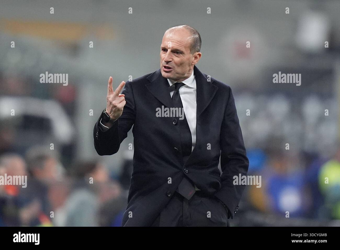 AC Milan’s head coach Massimiliano Allegri during the Serie A soccer ...