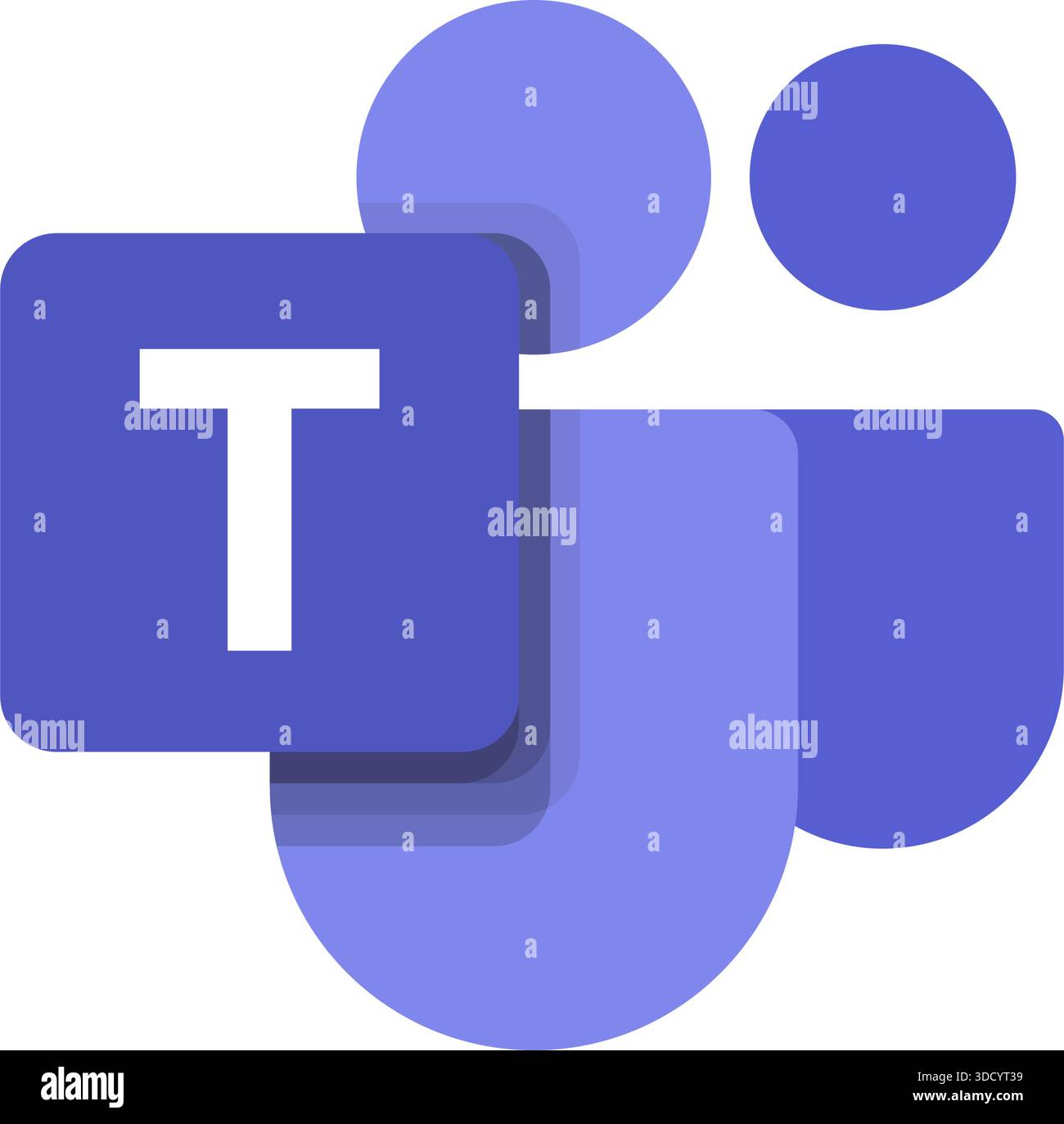 Teams collaboration app isolated logo on a white background. Vector ...