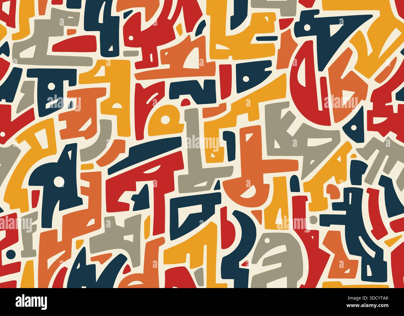Abstract vintage hand drawn tribal geometric seamless pattern. Vector illustration surface pattern background. Stock Vector