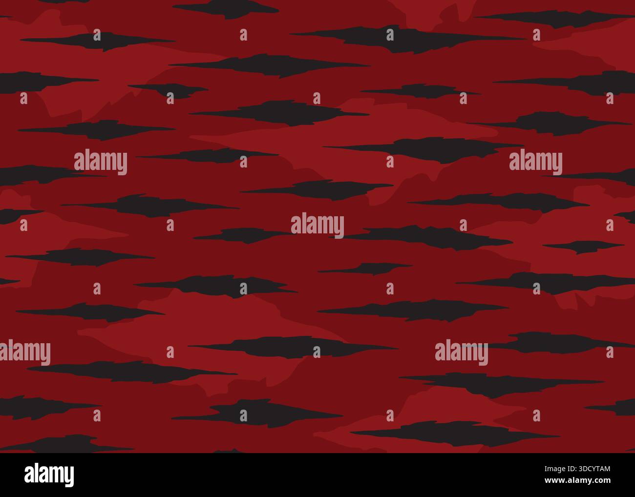 Abstract red grunge shape seamless pattern. Vector illustration flat design background. Stock Vector