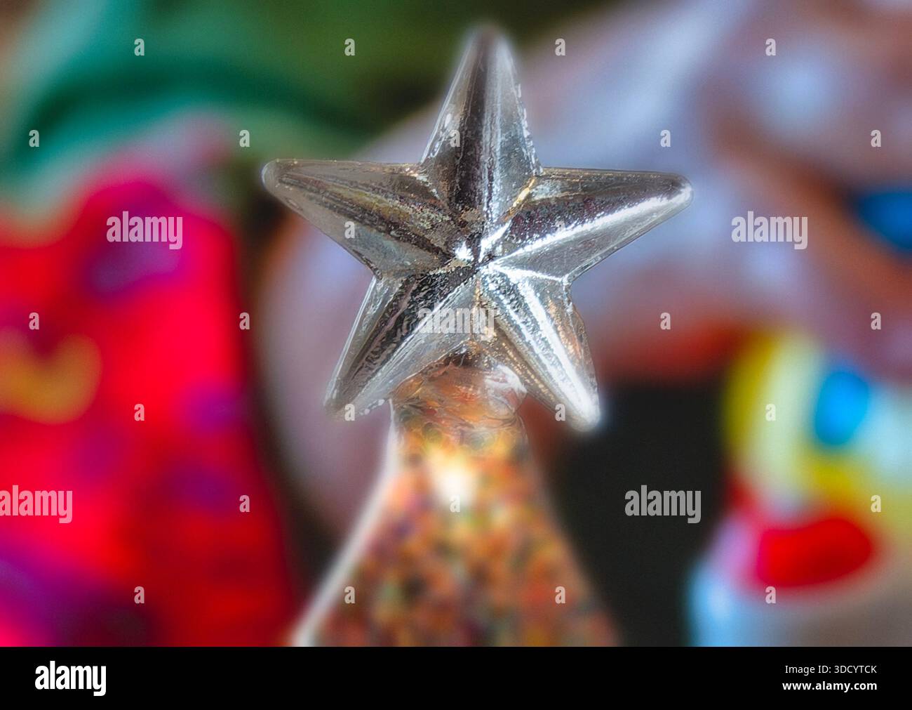 Christmas tree ornament with star Stock Photo
