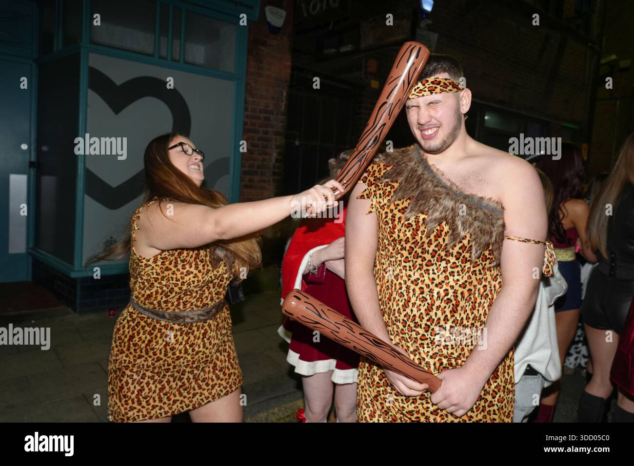 King Street, Wigan, December 26th 2025 - Revellers in various fancy dress  outfits have hit the streets of Wigan on Boxing Day evening in the annual  infamous event that is open to