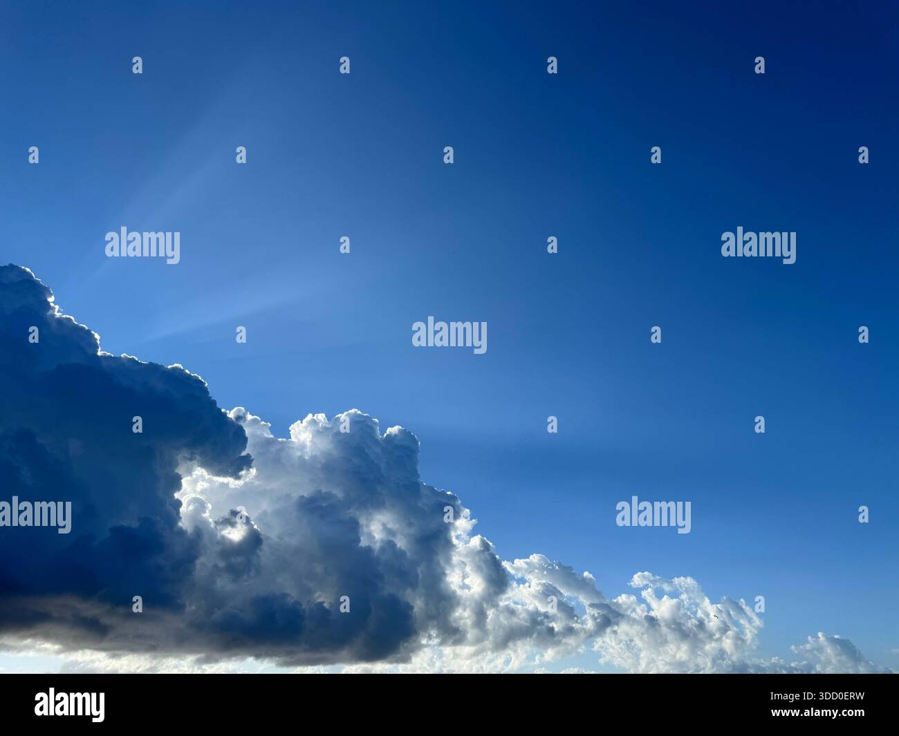 Dramatic sky clouds. Stock Photo