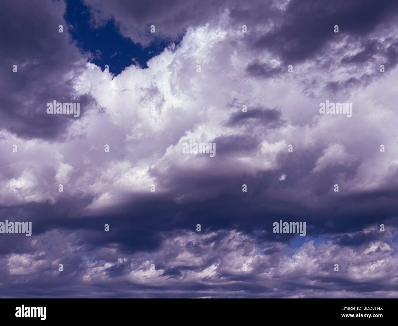Dramatic sky clouds stormy thunderclouds Stock Photo