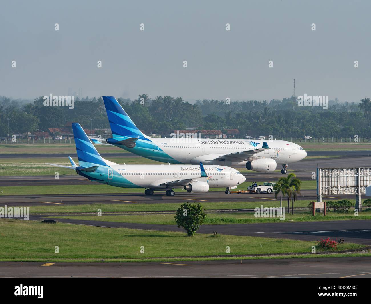 Jakarta, Indonesia - October 25, 2017: Garuda Indonesia Boeing 737