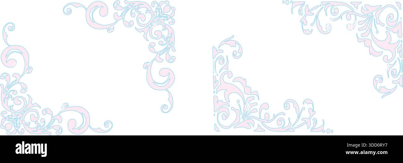 Gothic frame. Hand drawn decorative frame. Stock Vector