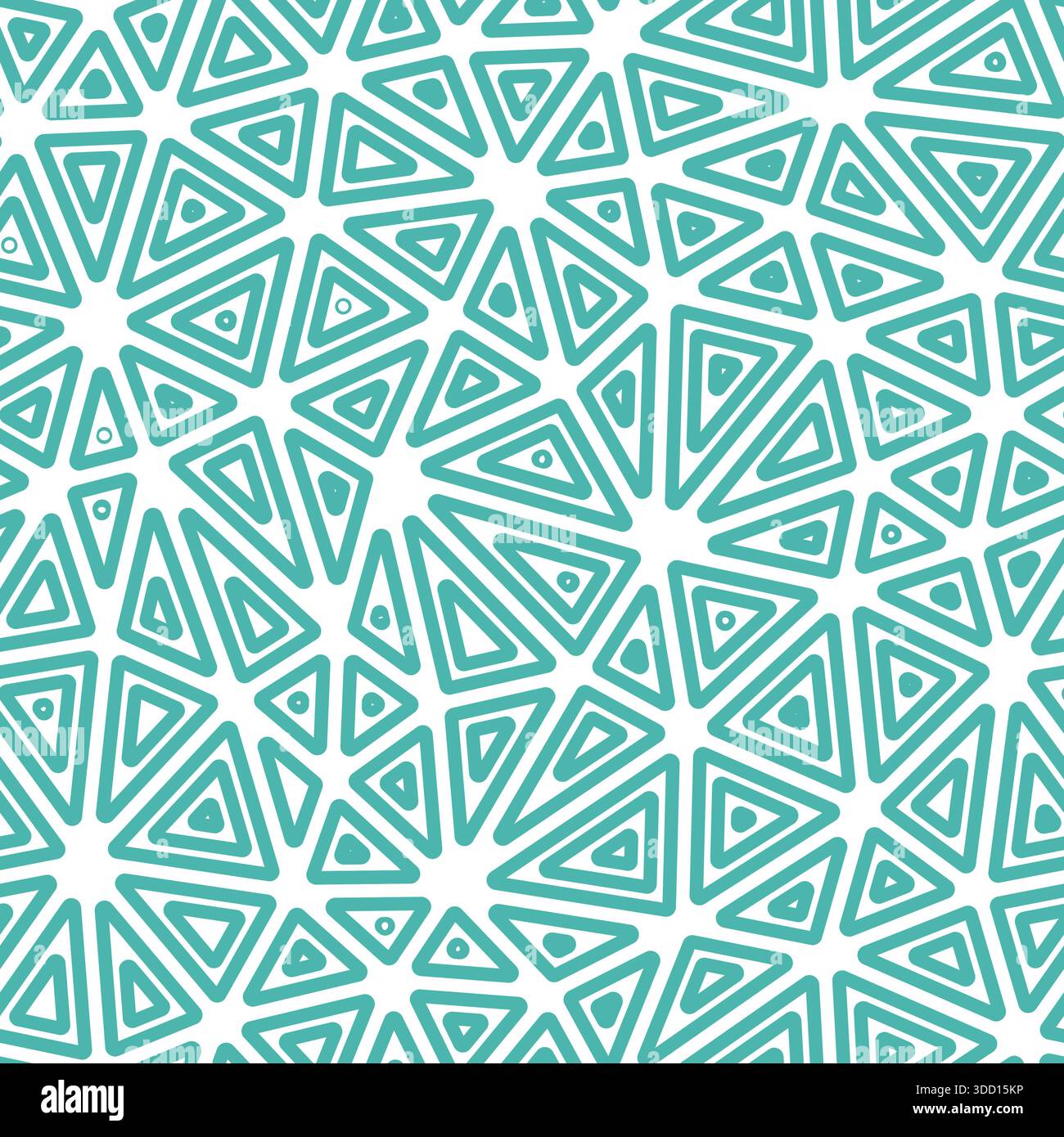 Minimal geometric background. Medium triangle size. Multiple repeated inner triangles. Solid color style. Repeatable pattern. Modern vector tiles. Stock Vector