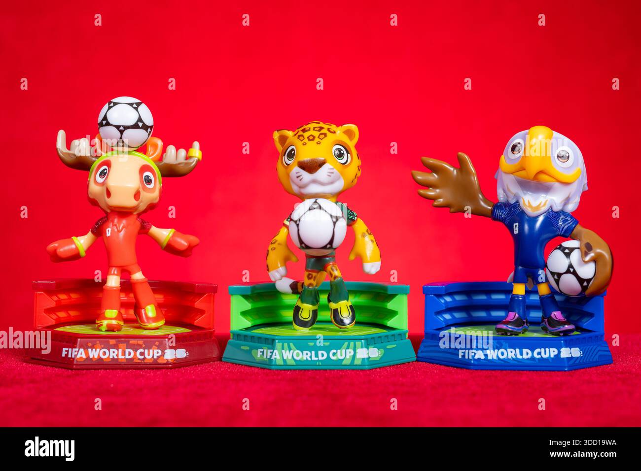 ZHONGSHAN China-December 12 2025: official mascots for the 2026 FIFA ...