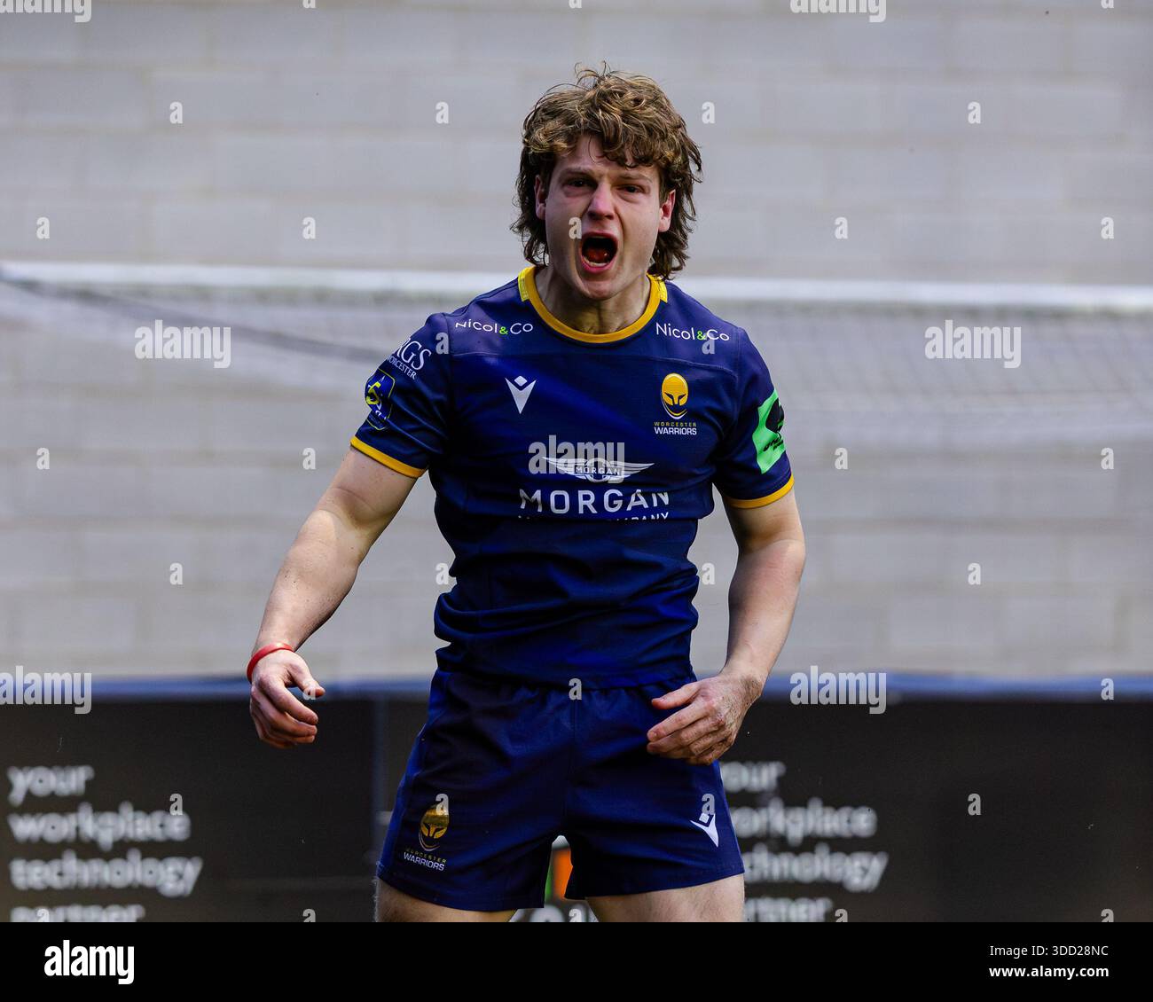 Worcester, England, UK, 27 December 2025. Jake Garside of Worcester ...