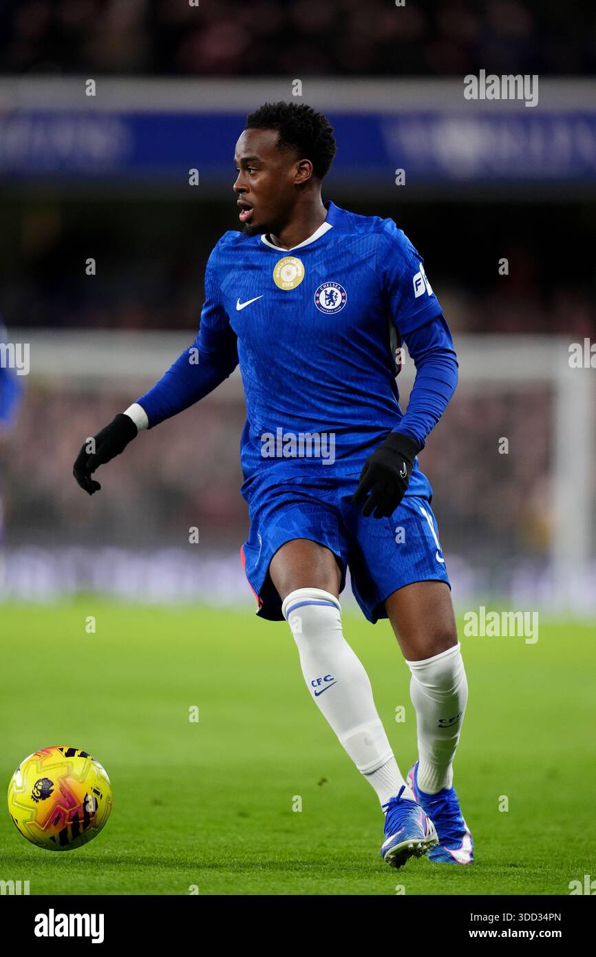 Chelsea's Jamie Gittens during the Premier League match at Stamford ...