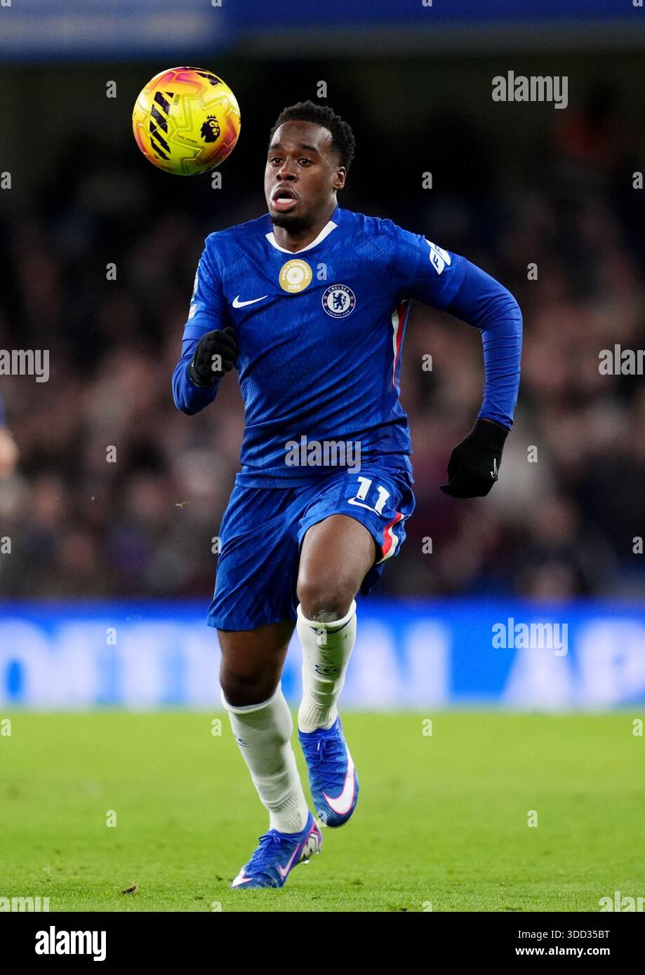 Chelsea's Jamie Gittens during the Premier League match at Stamford ...
