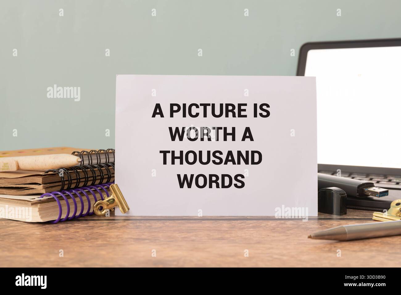 A picture is worth a thousand words hi-res stock photography and